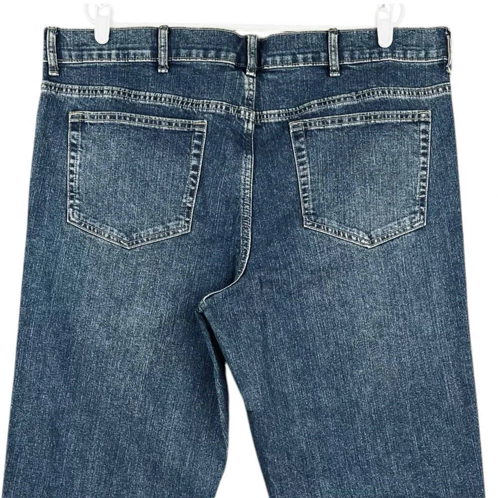 NWT Sonoma Men The Every Day Blue Denim Jeans 42x36 Regular Straight-Leg Stretch